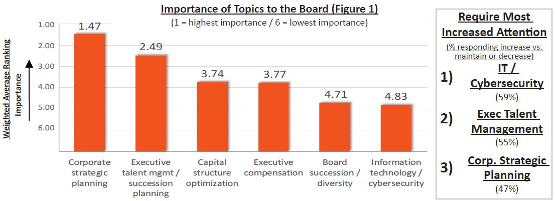 Figure 1 - Importance of Topics to the Board