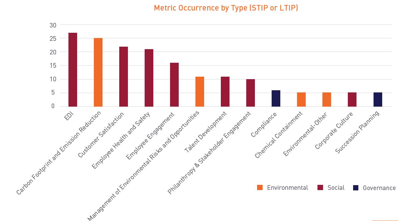 Metric Occurrence by Type (STIP or LTIP)